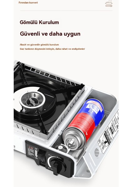 Kaset Sobası Açık Sahada Sobası Tencere Sobası Taşınabilir Kart Manyetik Soba Kamp Sobası (Yurt Dışından)