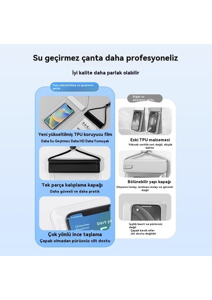 Cep Telefonu Su Geçirmez Çanta Dokunmatik Ekran Hd Fotoğraf Deniz Kıyısı Dalış Rafting Yüzücü Su Geçirmez (Yurt Dışından) modelleri