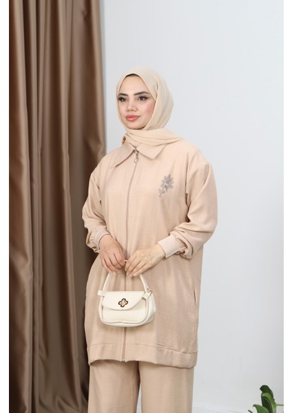 Fermuarlı Keten Takım indirimleri