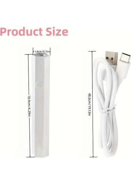 Tırnak Lambası USB Taşınabilir Tırnak Parçası Onarım Tırnak Pişirme Lambası Tırnak Şekillendirme Tek Kelime Lambası (Yurt Dışından) indirimleri