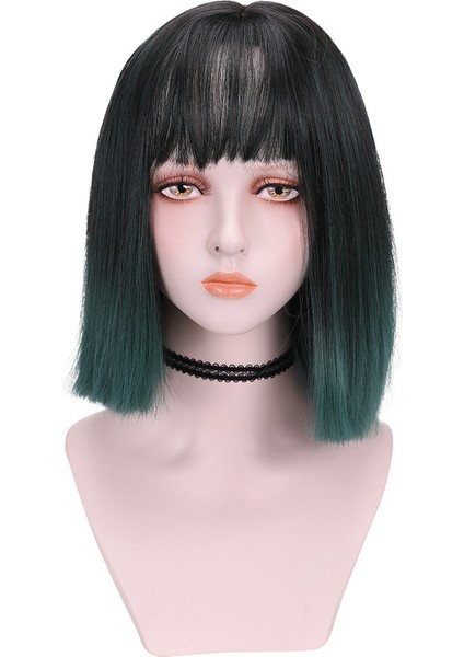 Kadın Avrupa ve Amerikan Moda Kimyasal Elyaf Peruk Başlık (Yurt Dışından)