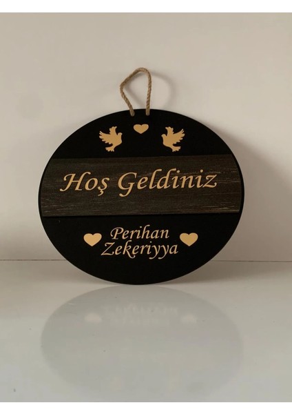 Hoş Geldiniz Kişiye Özel Kapı Süsü