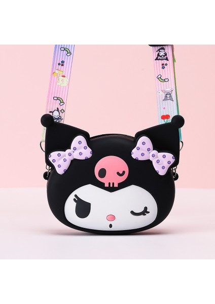 Çizgi Film Çocuk Stereo Kulomi Silikon Çapraz Parça Bozuk Para Cüzdanı (Yurt Dışından)