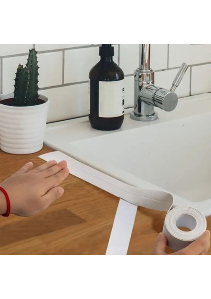 Buffer® Su Sızdırmaz Banyo Mutfak Lavabo Küvet Izolasyon Şerit Bant,lavabo Kenar Bandı 3.2 mt x 38 mm fiyatları