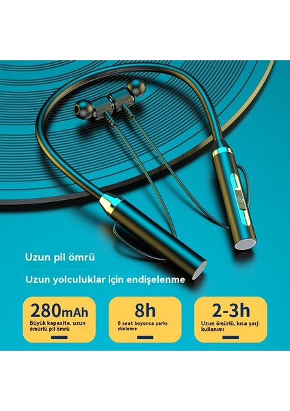 Bluetooth Kablosuz Kulaklık Spor Kulak Içi Boyun Bluetooth Kulaklık (Yurt Dışından) fırsatları
