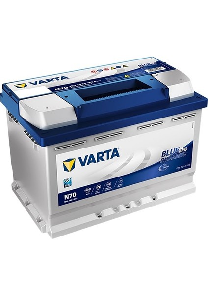 N70 12V 70 Ah 760A Efb Start-Stop Akü (Üretim TARIHI:2025 )