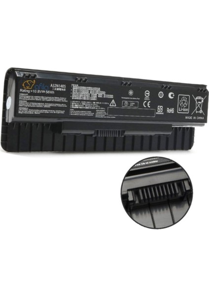 Asus N551J, N551V, A32N1405 Notebook Bataryası - 6 Cell