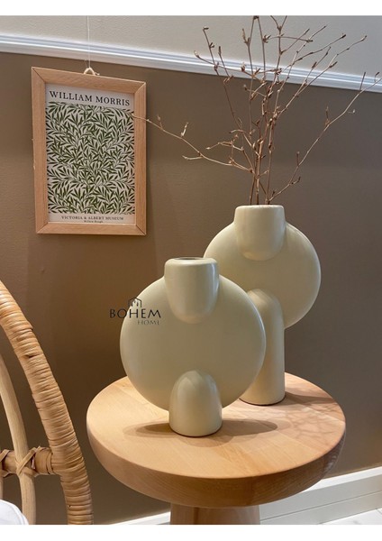 2 Li Seramik Bej Vazo (Muadil Marka) fiyatları