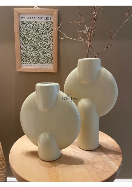 2 Li Seramik Bej Vazo (Muadil Marka) modelleri