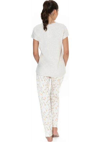 U.s. Polo Assn. Kadın Bej Mlnj. Rahat Pijama Takımı - ARASS20J06W3J