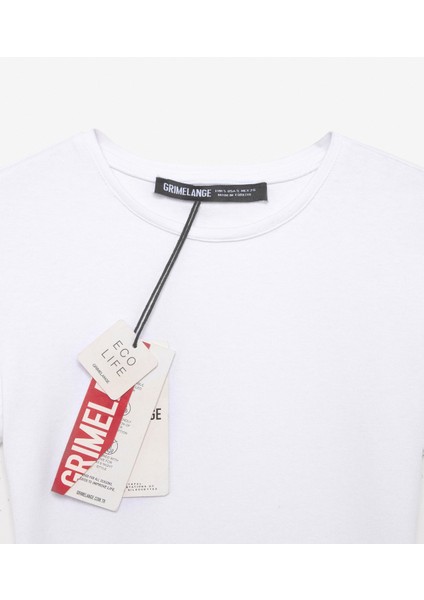 Tarelıa Kadın Bisiklet Yaka Kısa Kollu Slim Beyaz T-Shirt fiyatları