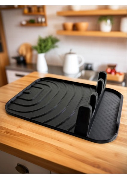 Isıya Dayanıklı Petg Kaşık ve Tencere Kapak Altlığı – Kaşıklık - 2’si 1 Arada Pratik Tasarım! modelleri