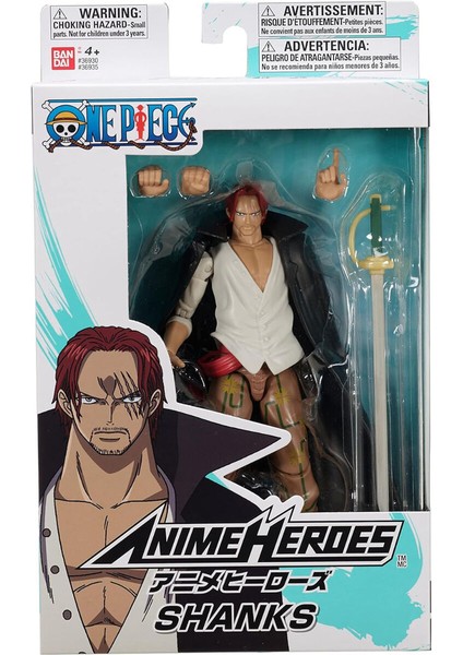16 cm Shanks Poz Verilebilir Figür - Anime Heroes One Piece Serisi