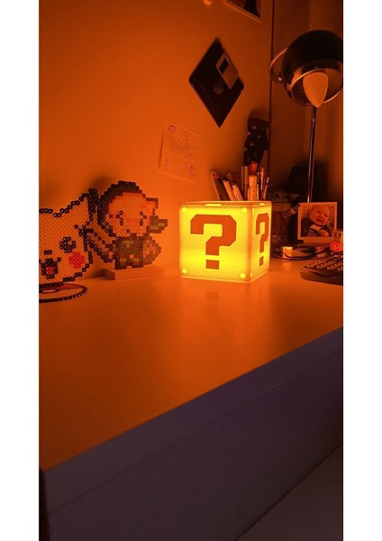 Süper Mario Dekoratif Kutu Lamba Gaming Dekor Gamer Hediye