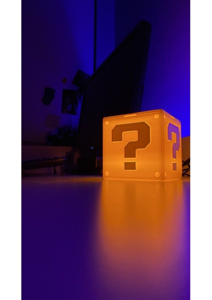 Süper Mario Dekoratif Kutu Lamba Gaming Dekor Gamer Hediye modelleri