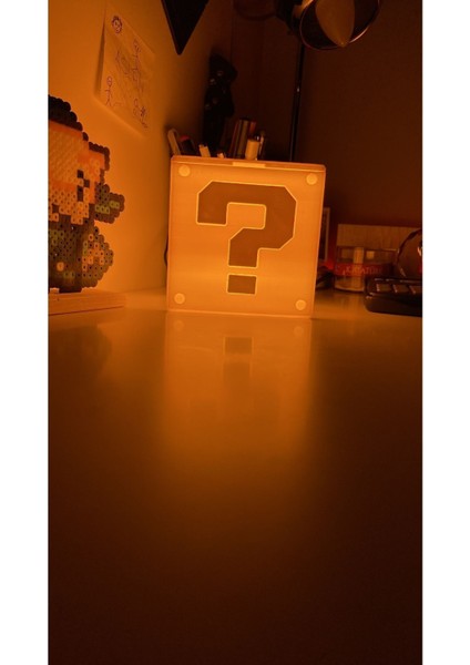 Süper Mario Dekoratif Kutu Lamba Gaming Dekor Gamer Hediye