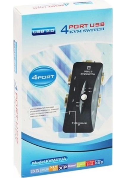 4 Port USB Manuel Butonlu Kwm Switch (4887)
