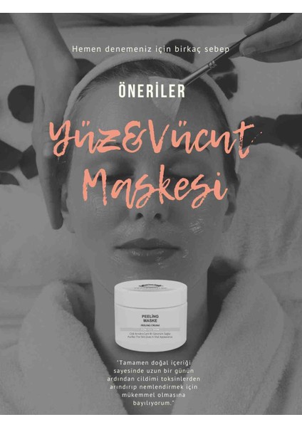 Hyaluronik Asit & Kakao Yağı Içerikli, Cildi Canlandıran Smooth Touch Peeling Maske 300ML