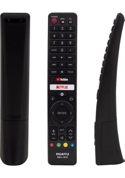 Huayu Kl RM-L1678 Sharp Netflıx-Youtube Ses Komutlu Mikrofonlu Tuşlu Lcd-Led Tv Kumanda