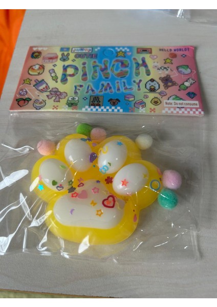 Kedi Patisi Squishy Oyuncağı Sukuşi (7,5x6,5cm)