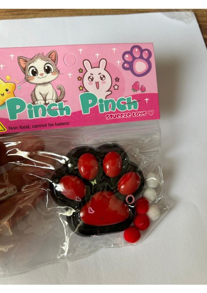 1 Adet Kedi Patisi Squishy Oyuncağı Sukuşi (7,5x6,5cm) Rastgele Renk modelleri