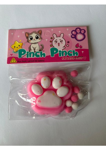 1 Adet Kedi Patisi Squishy Oyuncağı Sukuşi (7,5x6,5cm) Rastgele Renk