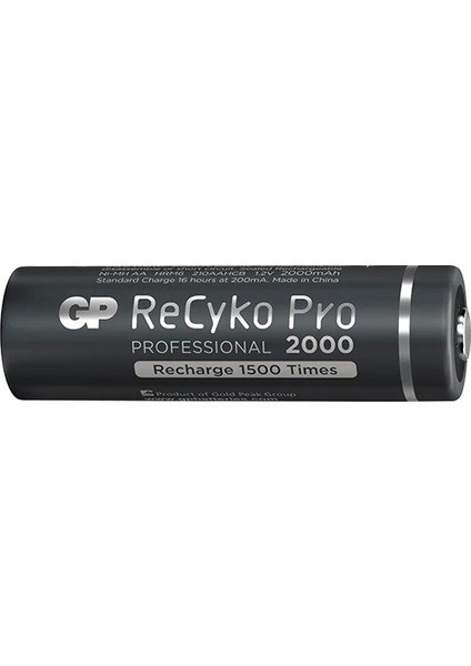 Gp Recyko Pro Aa 2000 Mah Şarjlı 4lü Pil GP210AAHCB-2EB4 (GPRHC212B309)