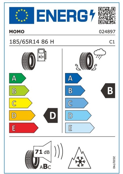 185/65 R14 86H M40 All Season Oto Dört Mevsim Lastiği ( Üretim Yılı: 2025 ) indirimleri