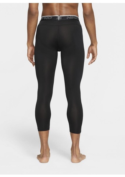 Pro Dri Fit Siyah 3/4 Boy Erkek Antrenman Taytı modelleri