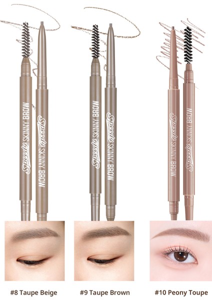 Ultra İnce Uçlu, Doğal Görünüm Veren Kaş Kalemi PERIPERA Speedy Skinny Brow (2 Dark Brown) indirimleri