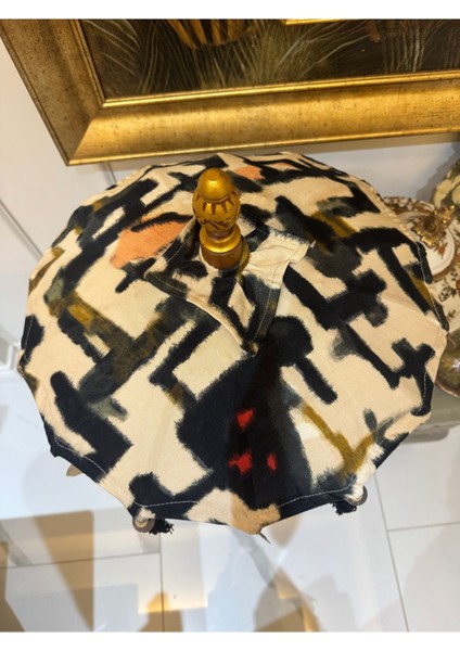 Dekoratif Obje Bali Şemsiyesi Japon Şemsiyesi Özel Bambu Kumaş 60 cm Ahşap Oyma Bohem Dekorasyon modelleri