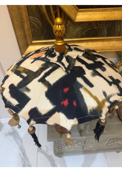 Dekoratif Obje Bali Şemsiyesi Japon Şemsiyesi Özel Bambu Kumaş 60 cm Ahşap Oyma Bohem Dekorasyon fırsatları