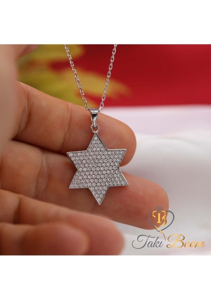 Davut Yıldızı Kolye – Gümüş Yahudi Kolye, Kadınlar Için Manevi Kolye fırsatları