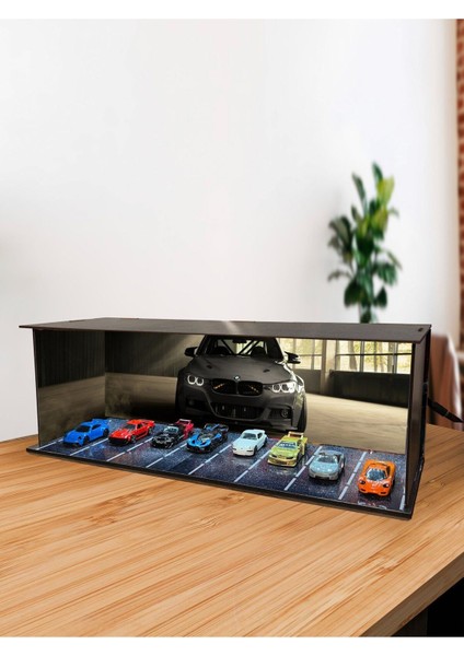 LED Aydınlatmalı Araba Koleksiyon Vitrini Garaj