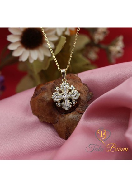 Küçük Haç Kolye, Kudüs Haçı Kolye, Jerusalem Gümüş Kolye, Hristiyan Kolyesi
