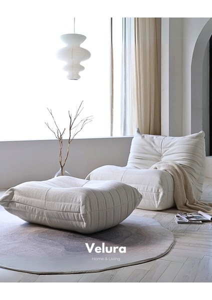 Muvva Berjer & Puflu Pofuduk Relax Koltuk & Armut Tekli Koltuk - Latte