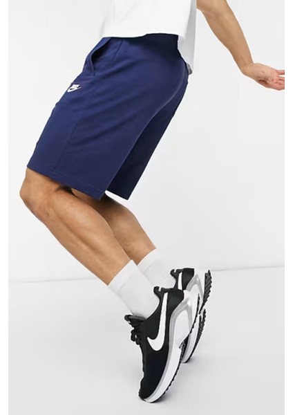 Sportswear Club Jersey Cotton Shorts Unisex Pamuklu Ince Yazlık Şort Lacivert fırsatları