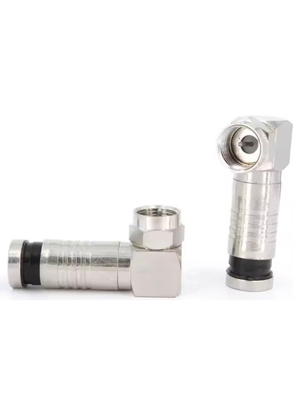 Rg6 U6 L Tipi Çevirmeli Sıkmalı F Konnektör Nova 4469 R27