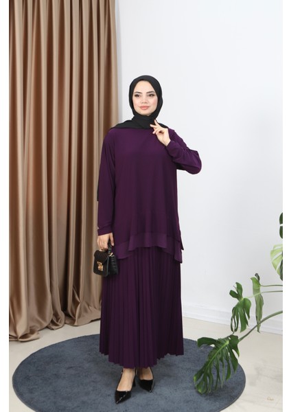 Şifonlu Sandy Etekli Takım modelleri