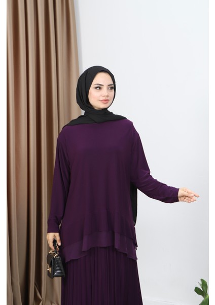 Şifonlu Sandy Etekli Takım indirimleri