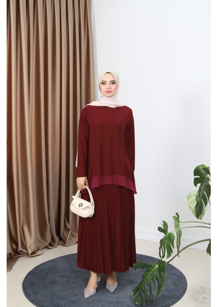 Şifonlu Sandy Etekli Takım