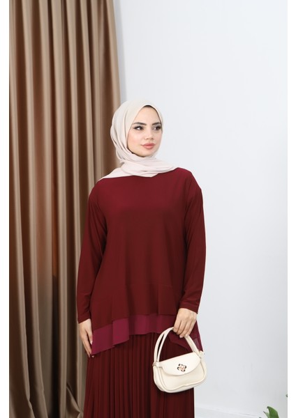 Şifonlu Sandy Etekli Takım indirimleri