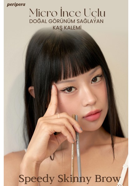 Ultra İnce Uçlu, Doğal Görünüm Veren Kaş Kalemi PERIPERA Speedy Skinny Brow (6 Cool Gray) fiyatları