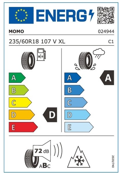 235/60 R18 107V XL M40 All Season Oto 4 Mevsim Lastiği (Üretim Yılı:2025) indirimleri