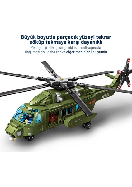 8-L Çok Amaçlı Askeri Helikopter Yapı Bloğu Seti