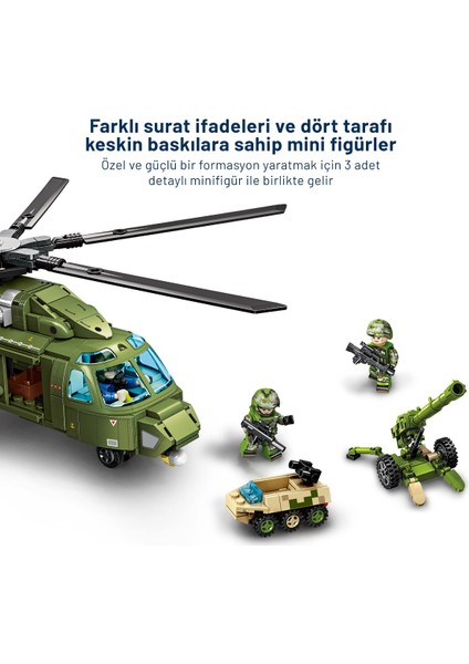 8-L Çok Amaçlı Askeri Helikopter Yapı Bloğu Seti