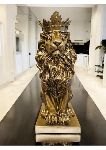 Aslan Kral Biblo – Dekoratif Polyester Hediyelik Obje