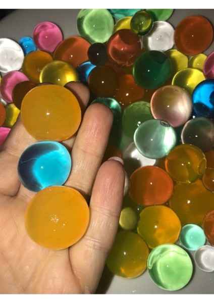 20 Adet Xxl Boy Renkli Toplar Orbeez Boncuk