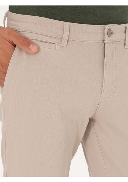 Erkek Taş Slim Fit Kanvas Pantolon 50305017-VR049