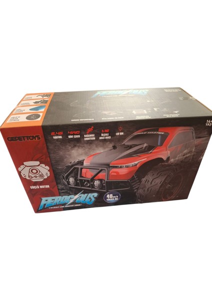 1:16 40KM/H Hız Yapan 4WD Extreme Thunder 4x4 Metal Iç Aksam Uzaktan Kumandalı Araba Rc Model Araç